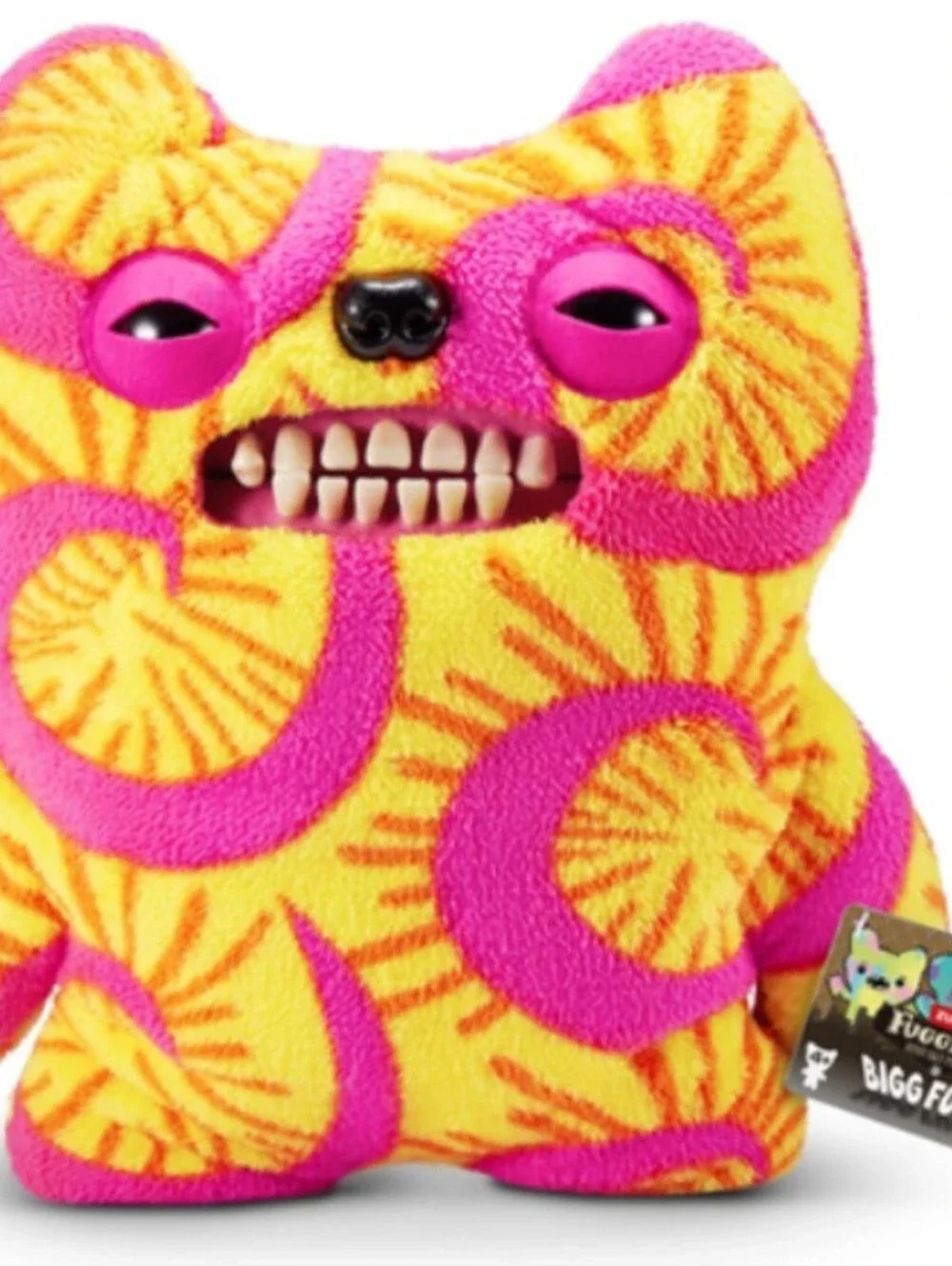 ZURU Fugglers Bigg Fuggs - Big Funny Ugly Monster Plush - 17 inches (Old Tooth)